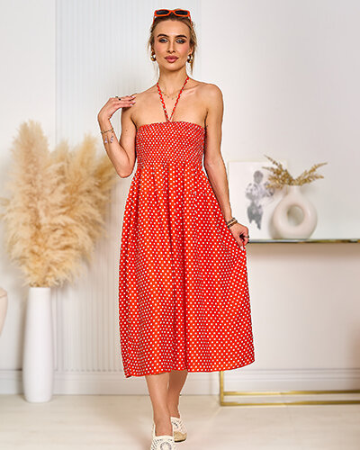 Royalfashion Women's knee-length polka dot dress