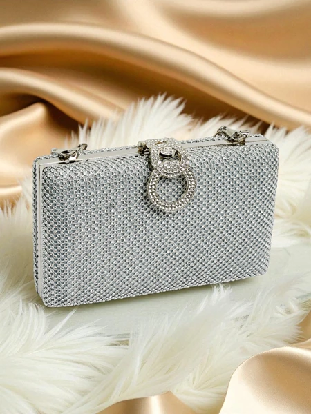 Royalfashion Women's Clutch Bag with Zirconia Armeddo