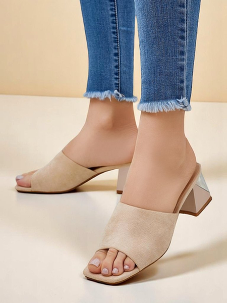 Royalfashion women’s slides with decorative heels Vollatie