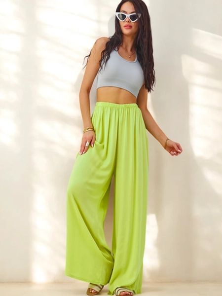 Royalfashion Viscose straight women's fabric trousers