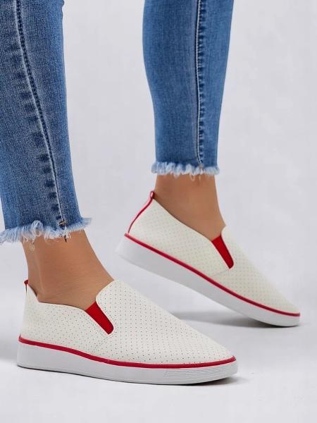 Royalfashion Women's perforated slip-on shoes Kassias