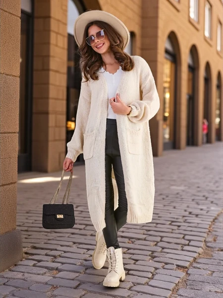 Royalfashion knitted women's cardigan