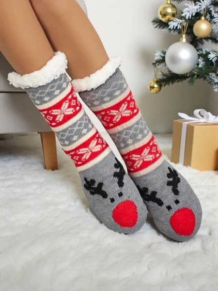 Heated Christmas socks for women SnuggleJoy