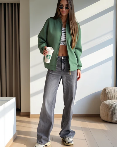 Royalfashion Zippered bomber jacket