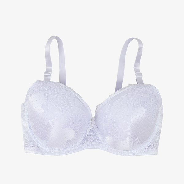 White bra with decorative lace - Underwear