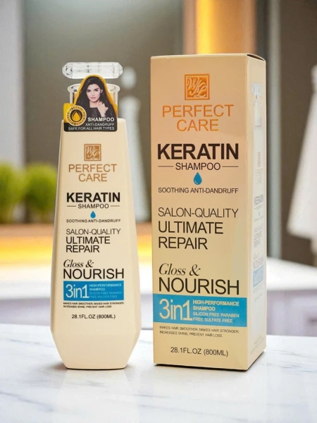 Anti-Dandruff Keratin Shampoo Perseus Gloss Nourish 3in1 800ml