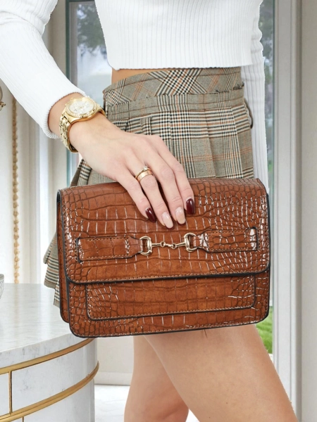 Lunisse Patent Leatherette Small Women's Bag