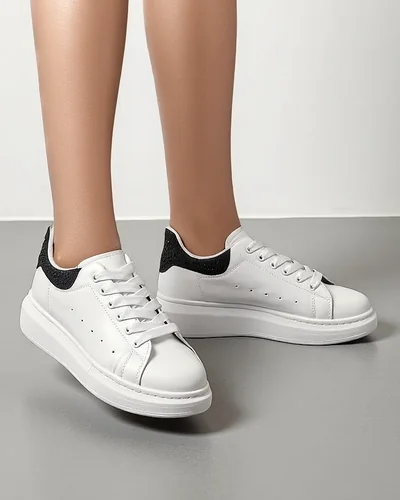 Royalfashion Women's sport sneakers with rhinestones Ellefa