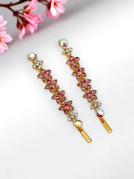 Royalfashion Hairpin with rhinestone flower Sparkle Blossom