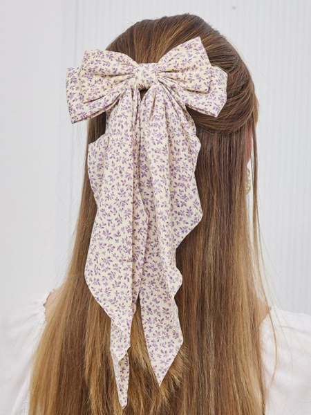 Royalfashion Hair clip - bow with floral pattern Miriam