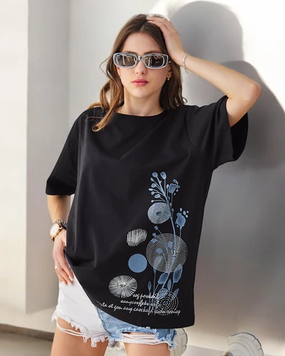 Royalfashion Women's Cotton T-shirt with Print