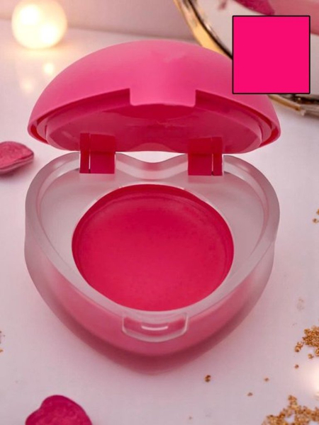 2-in-1 Lipstick and Blush in a Heart-Shaped Jar Magenta