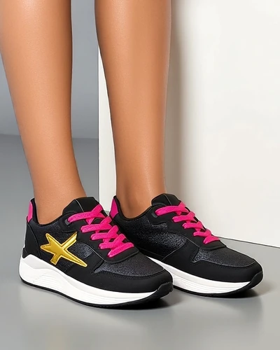 Royalfashion Women's Sneakers with Glitter Avenues