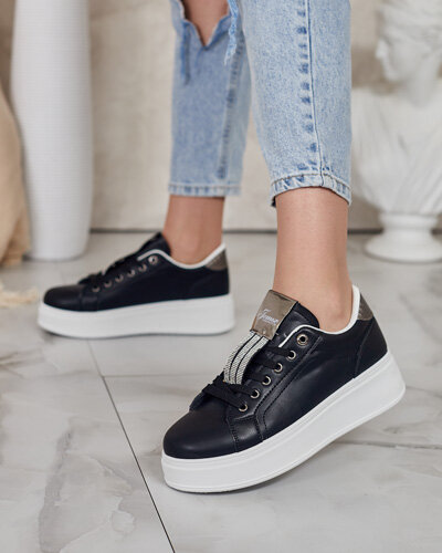 Royalfashion Women's sporty sneakers with zircons Jocix