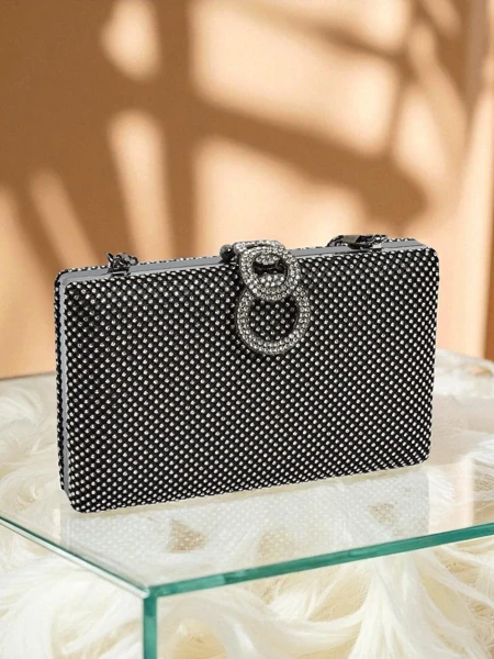 Royalfashion Women's Clutch Bag with Zirconia Armeddo