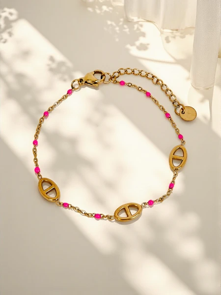 Callisto Aurea Gold-Plated Beaded Bracelet