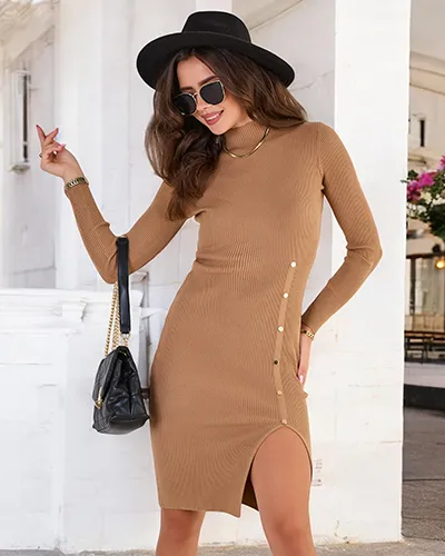 Royalfashion Women's long sweater dress