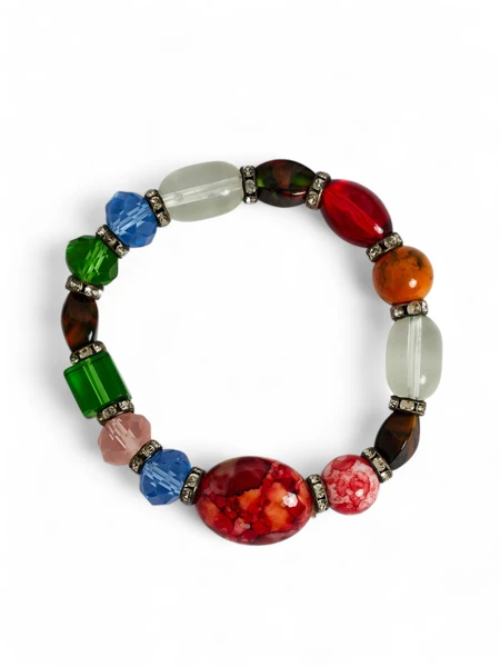 Bracelet with colorful stones