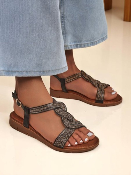 Royalfashion Women's sandals with decorative straps Aria Shine