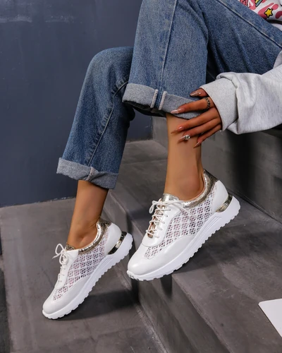 Royalfashion Perforated women's sneakers Ellos