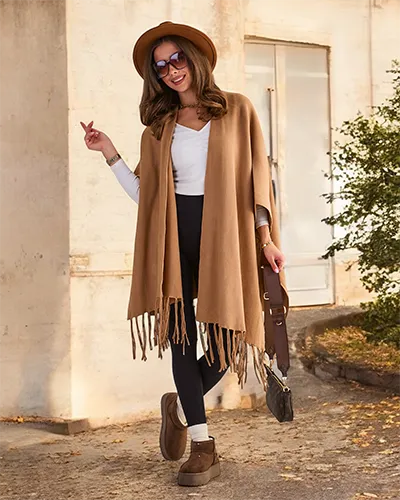 Royalfashion Women's poncho