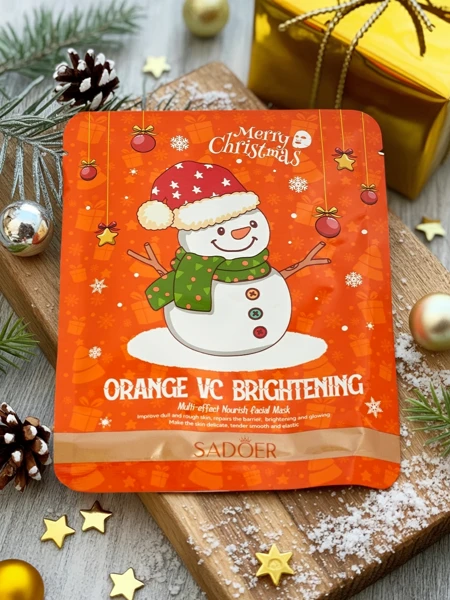 Festive Sheet Face Mask with Vitamin C - Brightening
