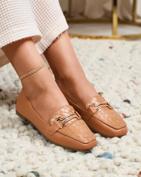 Royalfashion Camel women's moccasins Bulerol