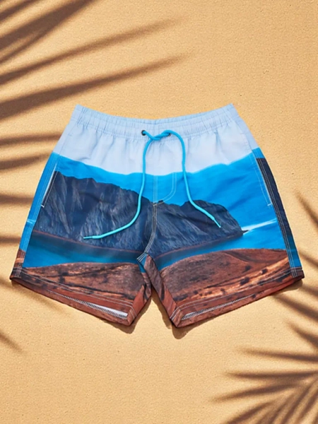 Royalfashion Men's sports shorts with protective mesh