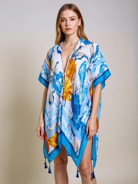 Callista Pareo – Colorful Royalfashion Beach Dress with a V-neck