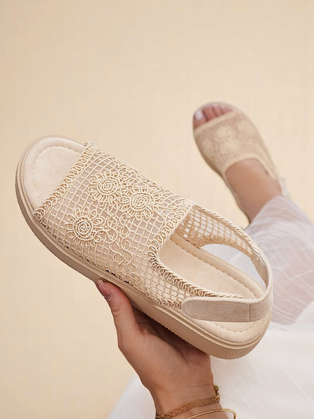 Royalfashion Women’s openwork sandals with Levay upper