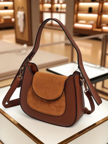 Small women's eco-leather handbag Golden Whisper