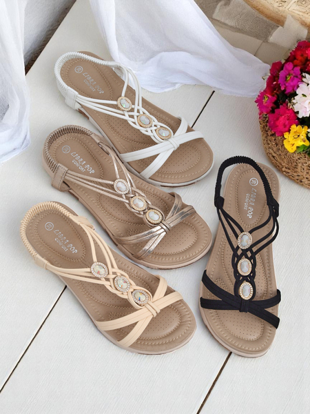 Royalfashion Women’s embellished sandals Menmi