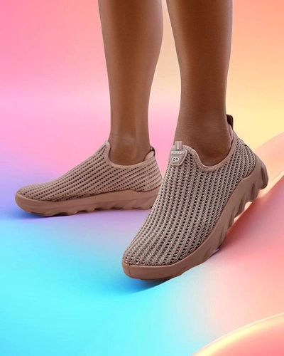 Royalfashion Women's Slip-On Fabric Sneakers Erra