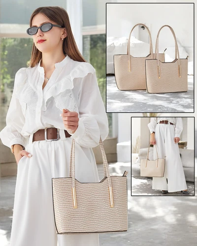 Royalfashion Double patent leather women's handbag with embossing