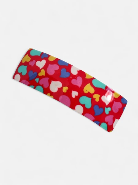 Colorful Children's Hair Clip with Hearts
