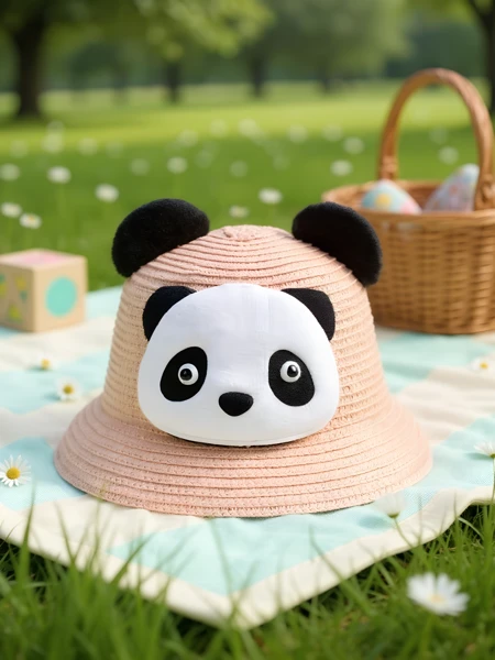 Royalfashion Children’s Straw Hat Panda