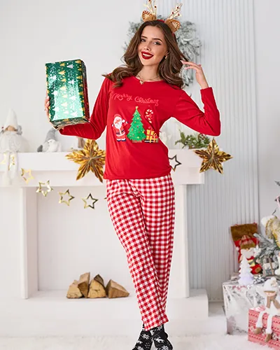 Royalfashion Christmas women's pajamas