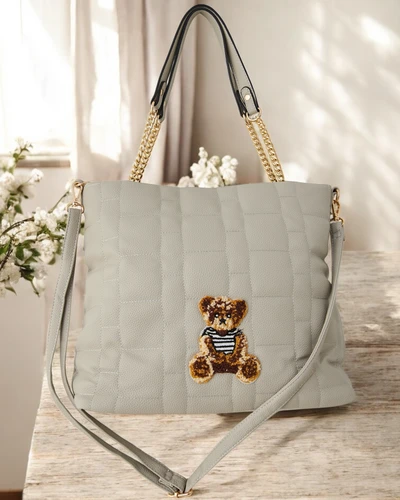 Royalfashion Women's handbag made of eco-leather with a wallet