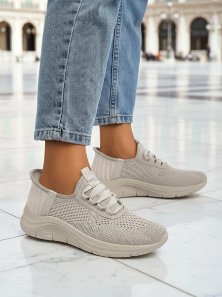 Royalfashion Women's Slip-On Fabric Sports Shoes Arrate