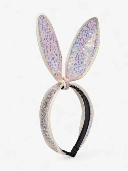 Royalfashion Children's headband with rabbit ears and sequins