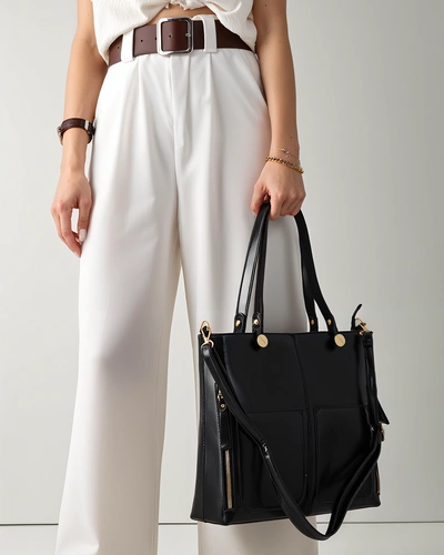 Royalfashion Elegant large women's handbag with pockets