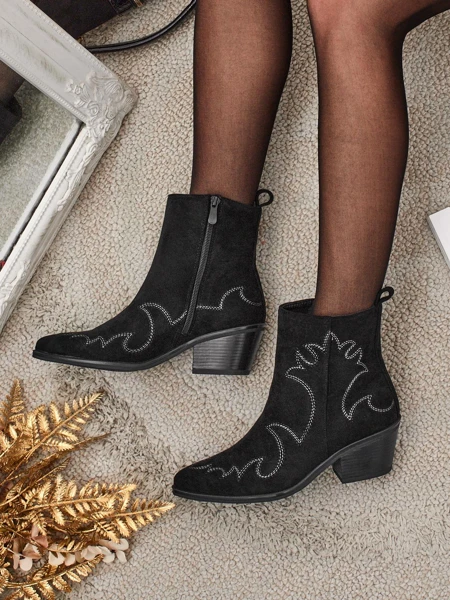 Women's Velvet Ash cowboy boots - heeled