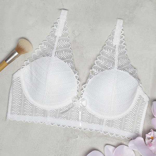 Cream women's lace bra - Underwear