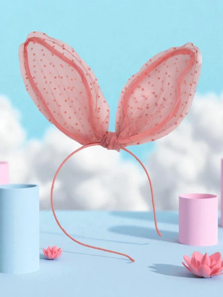 Royalfashion Children's Headband with Rabbit Ears