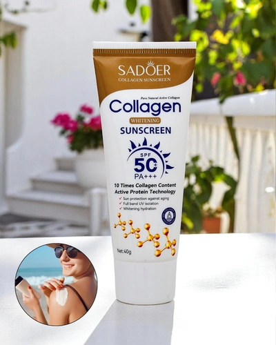 Sadoer Sunscreen Cream SPF 50 with Collagen