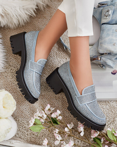 Royalfashion Women's moccasins with zircons Epolls