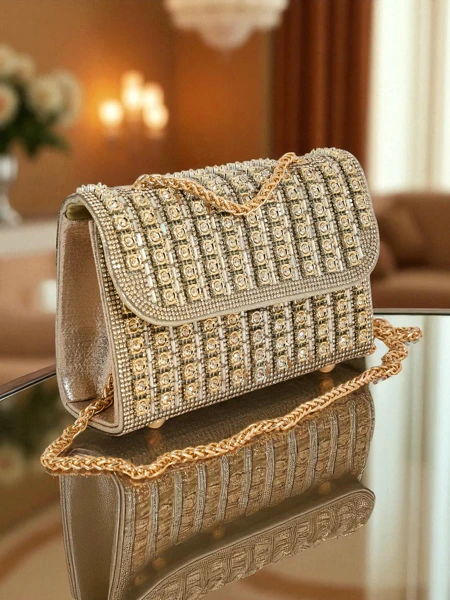 Royalfashion Women's Clutch Bag with Zirconia Elira Dusk