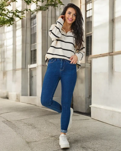 Royalfashion Cotton women's skinny jeans