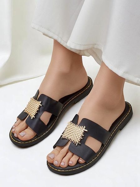 Royalfashion Women's embellished slides Crattes