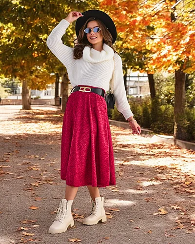 Royalfashion Women's midi skirt